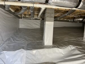 An encapsulated crawl space in South Carolina.